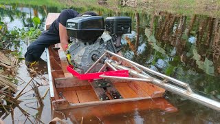 DIY 25hp long tail mud motor