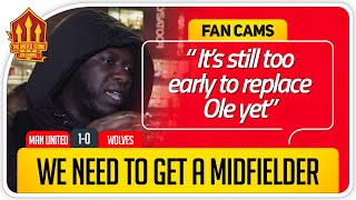 SOLSKJAER IN FOR NOW! Manchester United 1-0 Wolves FanCam