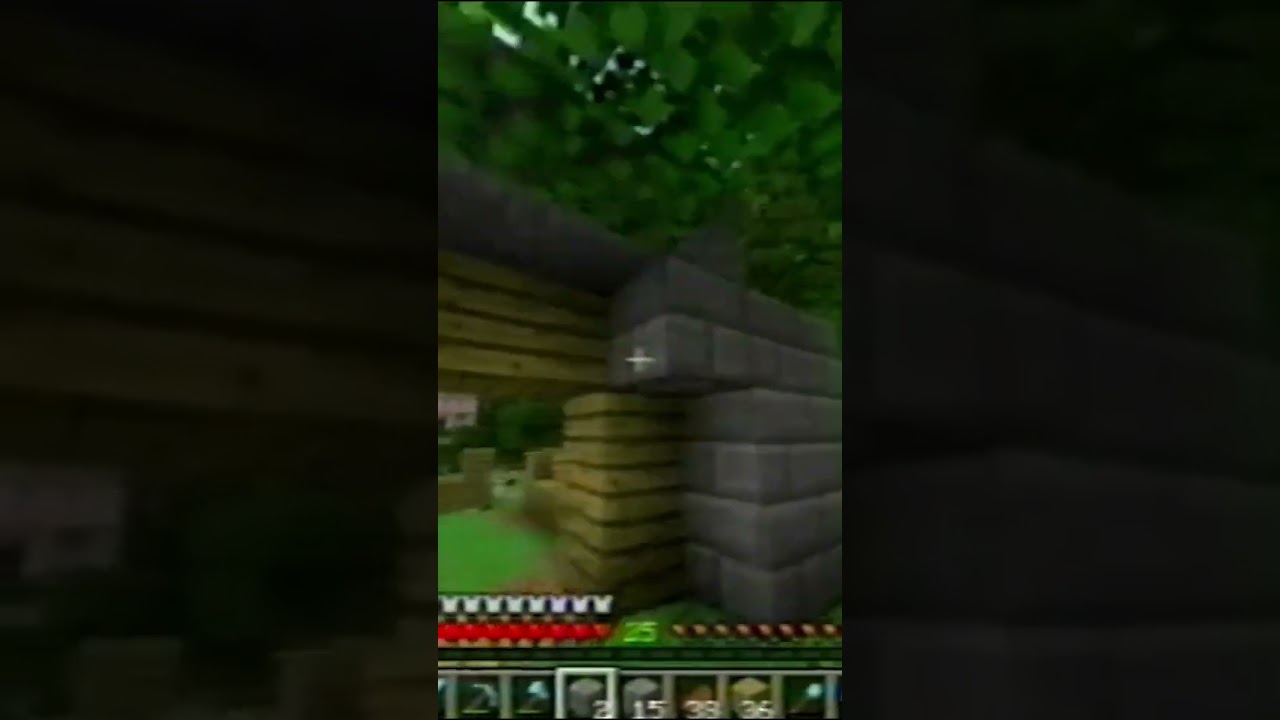 building a bank in my Minecraft realm in less then 60 seconds