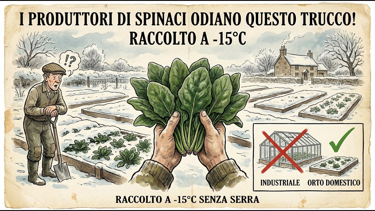 I coltivatori di spinaci ODIANO questo trucco! Raccolto a -15°C senza serra