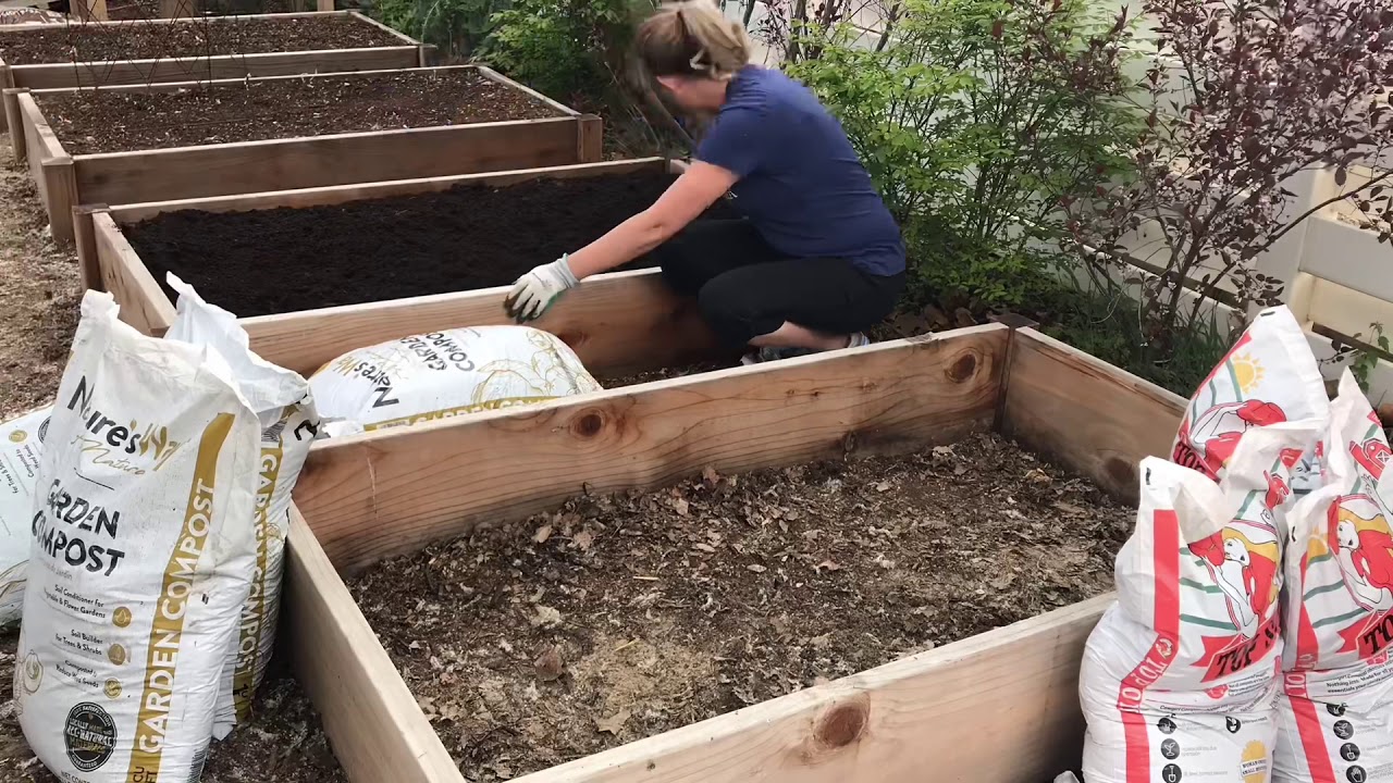 Filling Raised Garden Beds 🥒 Chaos to Clean YouTube