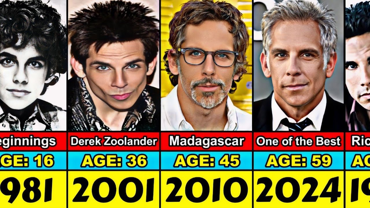 Ben Stiller Transformation From 5 to 59 Year Old YouTube
