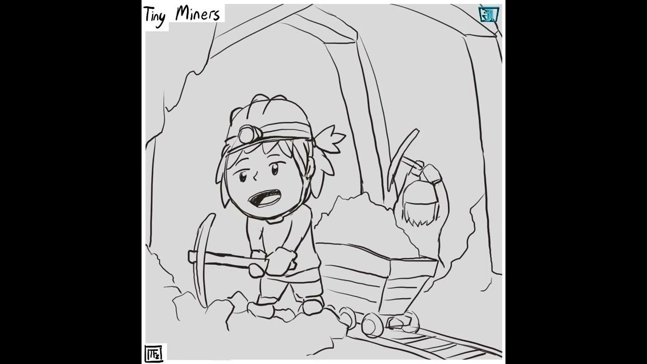 Timelapse Drawing : Tiny_miners_Daily_Spitpaint 