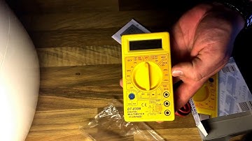 digital multimeter DT-830B unboxing and function overview