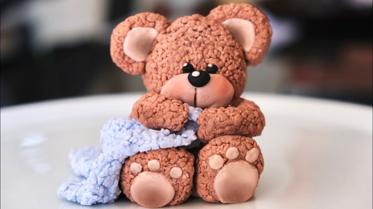 easy-cute-fondant-teddy-bear-tutorial-youtube