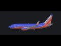 Southwest 737-700 World tour Canyon Blue part 2 CYUL-EDDF