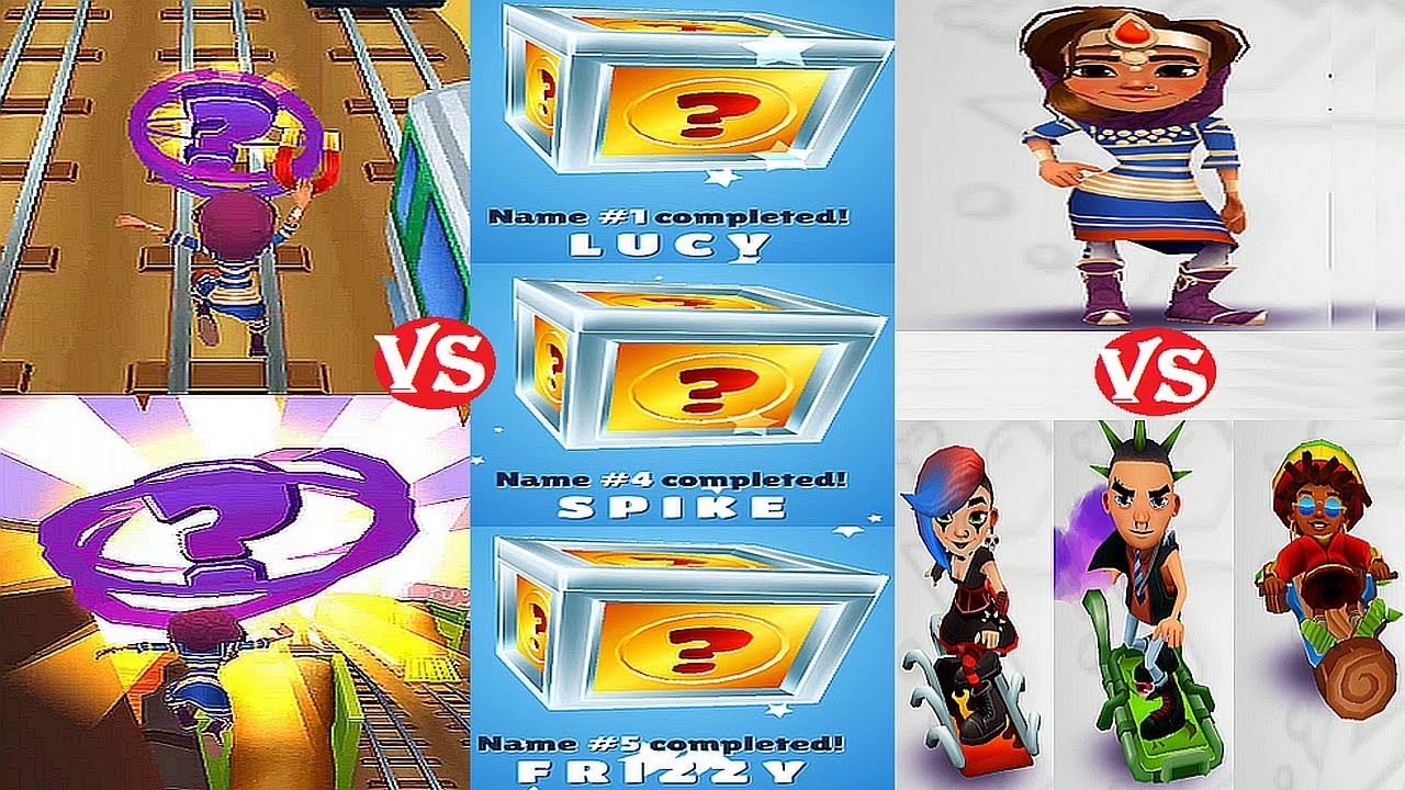Subway Surfers: Mystery Monday (Amira) VS Wordy Weekend (Lucy,Spike and Frizzy)