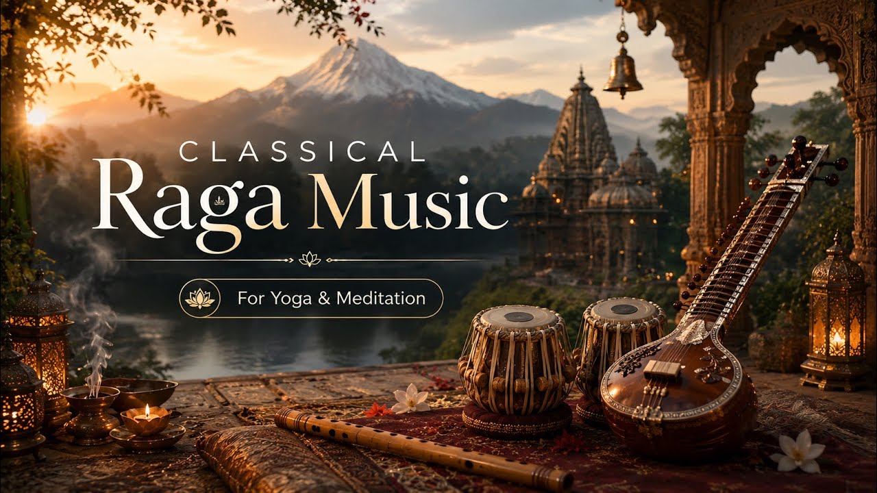Classical Raga Music for Yoga & Meditation | Peaceful Indian Sounds ...