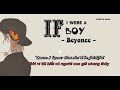 ( Lyric- Vietsub) If I were a boy _ Beyonce
