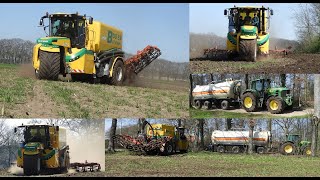 Bouwland Bemesten. Loonbedrijf Bos Bathmen Met Ploeger 4103 Trike John Deere 7530 Met Kaweco Tank