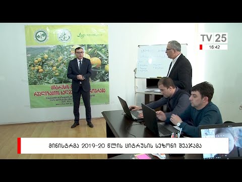 მინისტრმა 2019-2020  წლის ციტრუსის სეზონი შეაჯამა