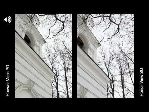 Сравнение записи видео Honor View 20 vs Huawei Mate 20