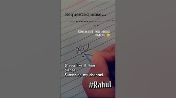 Rahul name writing......#bts #blackpink #army #blink # style #khushi