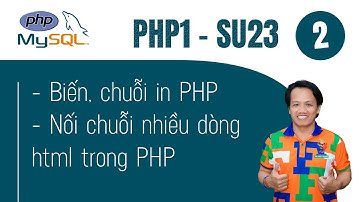 PHP SU23   Làm quen với biến, chuỗi, nối chuỗi   html trong php