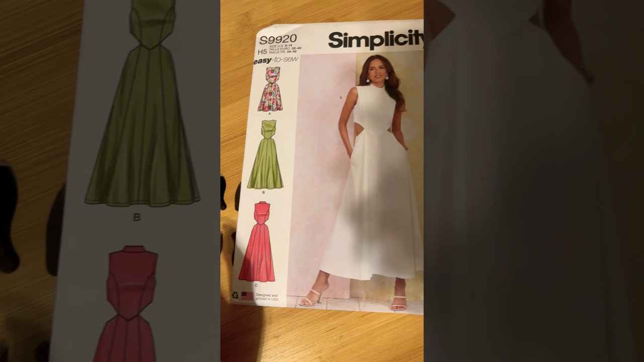 Идеальный швейный проект для начинающих. Классическое летнее платье с женственным оттенком. 