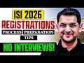 ISI 2026 REGISTRATIONS Process | Preparation Tips | NO INTERVIEW! | Abhay Sir | VOS