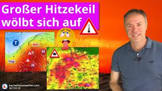 Mächtiger Hitzekeil im Laufe der neuen Woche: 35 Grad, Schwüle, Tropennächte und Gewittergefahr