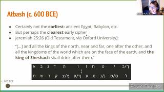 The Meandering History of Cryptography - Eleanor McMurtry at Queer Code Scotland meetup