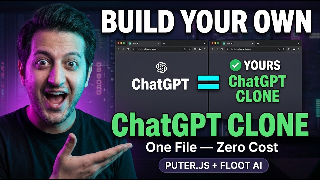 Build Your Own ChatGPT Clone — 100% Free, One File, No API Keys - YouTube