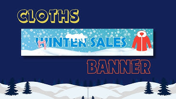 Winter Clothing Sale Banner Design in CorelDRAW 12: Step-by-Step Tutorial
