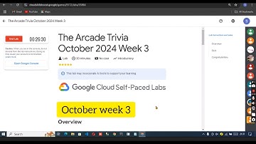 The Arcade Trivia October 2024 Week 3 #quiz answers || #gcp #googlecloud #arcade #swags