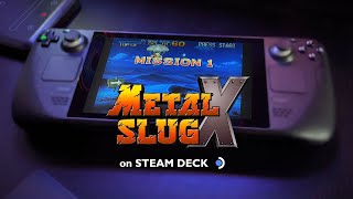Metal Slug X run and gun arcade game | Steam Deck Gameplay |  MAME Emulator
