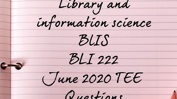 IGNOU BLI 222 June 2020 question paper