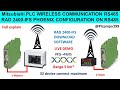Mitsubishi plc wireless communication rs485 | RAD 2400 IFS PHOENIX CONFIGURATION ON RS485 