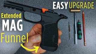 SIG Sauer P365 XMacro Magazine Funnel "TACOPS" UPGRADE (Extended & Flared Magwell)