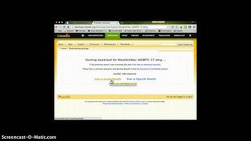 Installing Moodle Locally on a Mac