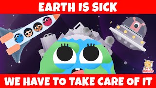 Earth Is Sick    The Planet Earth Song | HiDino Kids Songs