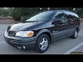 Minivan 2003 pontiac montana van trans sport review interior