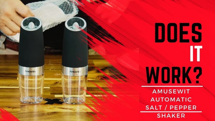 ABLEGRID Electric Salt and Pepper Grinder 2 in 1 Battery Powered