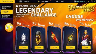 24 June🔥 Login Free Rewards🥳| 9th Anniversary Event Free Fire| Ob54 Magic cube Store Update Freefire screenshot 1