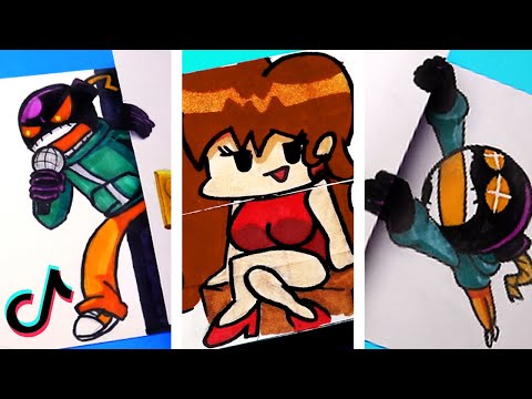 FNF Tiktok Compilation PAPER CRAFT | Friday Night Funkin' Tiktok Compilation