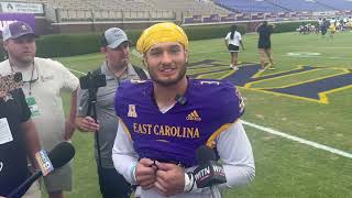 S Teagan Wilk after ECU s Purple-Gold Spring Game