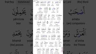 Surah 40 Al Muminun (The Believers) | Part 1|  سورہ المؤمن  #quran #quranwordbyword