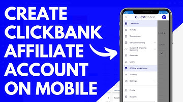 How to Create Clickbank Account on Mobile | Clickbank App