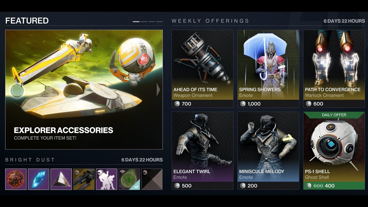Destiny 2 Магазин Эверверс Расписание