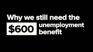 Today, more than one in five workers are receiving unemployment
insurance or have applied and waiting for it. they rely on the crucial
$600/week benefit ...
