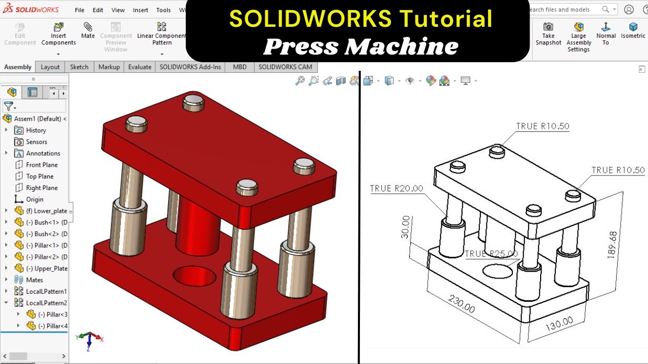 Machine Drawing Figure 3.37, 3D CAD Model Library