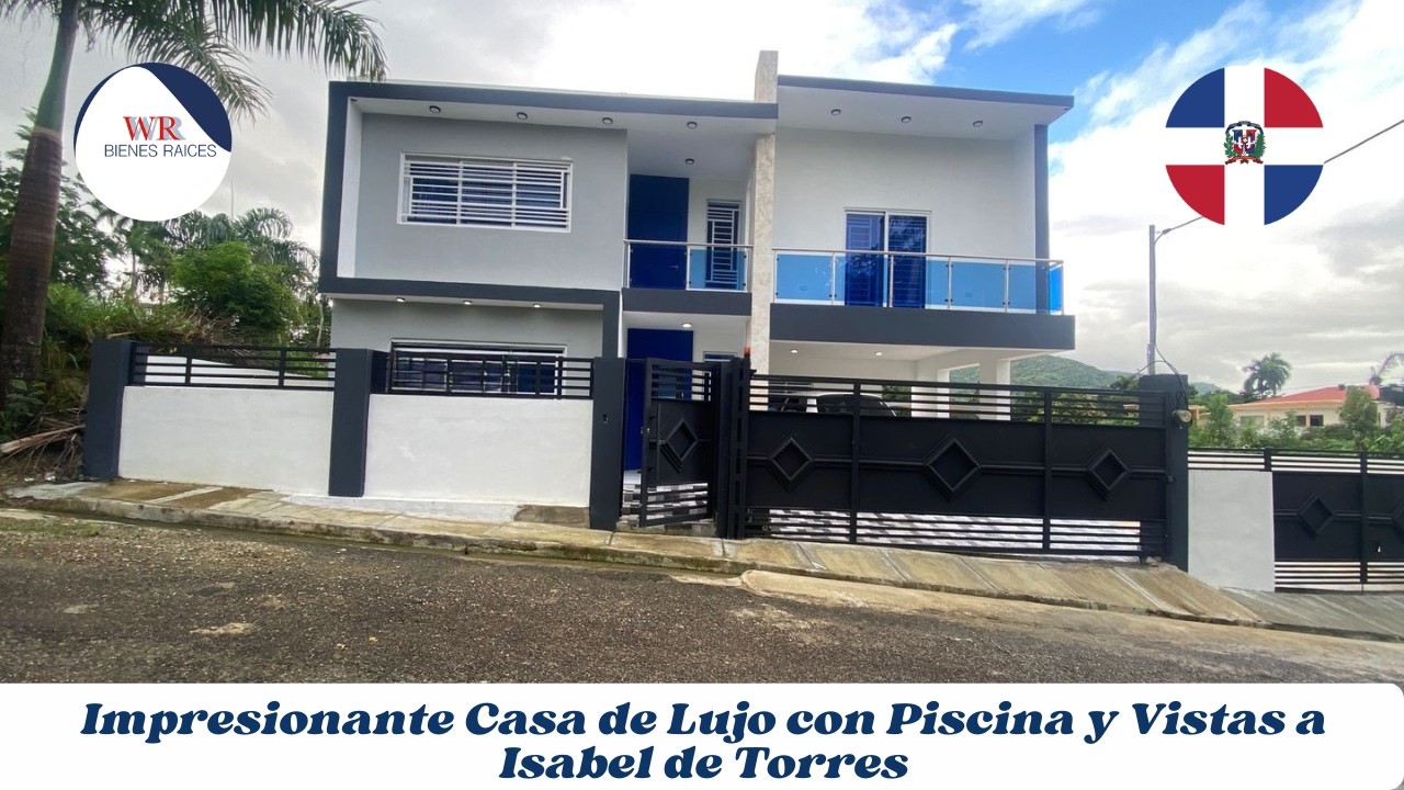 Casa de lujo en Puerto Plata con piscina y vistas a Isabel de Torres | Tour completo