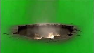 GREEN SCREEN  Tanah bolong tiba-tiba