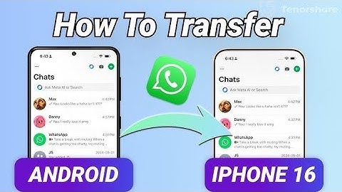Transfer WhatsApp from Android to iPhone 2025 Official Free Method