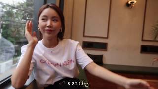 [H패션몰X카인다쿨 아영] Vlog 스웻셔츠, 프린지 스커트, 청청패션, 트렌치코트로 가을 패션
