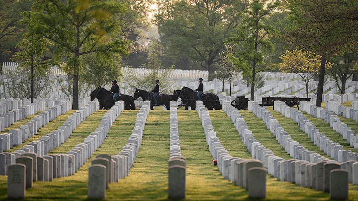 Return of Caissons to Arlington National Cemetery