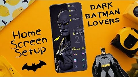 Best Batman Home Screen Setup To Customized Home Screen !