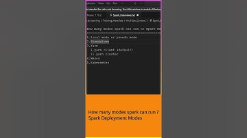 spark deployment modes | spark interview questions