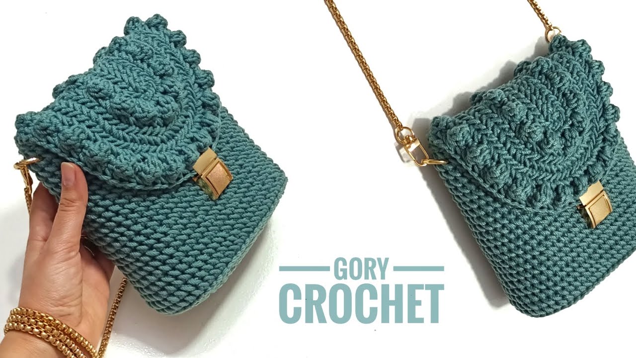 كروشيه شنطه كروس بخيط المكرميه القطن Bag Crochet