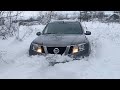 Nissan Terrano прёт по снегу не остановить!
